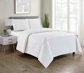 Bamboo 4 Piece Luxury Chevron Embossed Sheet Set. - Bed Bath Fashions